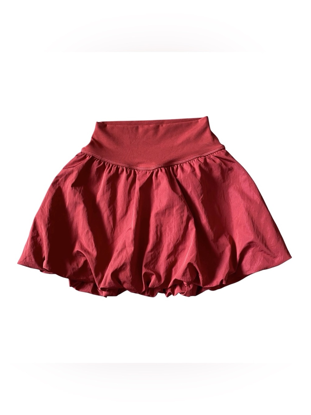 OFFLINE by Aerie Real Me Bubble Skort Rust XS Women’s High Rise Shorts